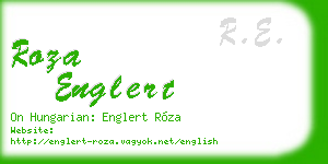 roza englert business card