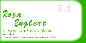 roza englert business card